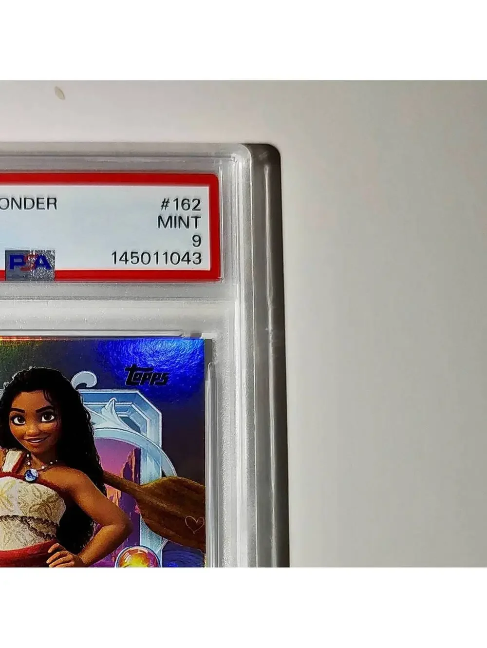 Moana 2025 Topps Disney Cartoon Princess #162 Card Moana PSA 9 MT
